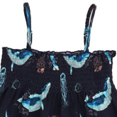 The Dancing Whales-Strap Dress